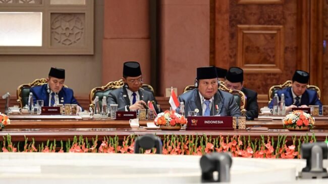 Presiden Prabowo Subianto saat menghadiri sesi terbatas bertema “Inclusive Global Governance and Strengthening Multilateralism” di Bharat Mandapam, New Delhi, Republik India, Sabtu (12/9/2026). Foto: BPMI Setpres Presiden Prabowo Subianto saat menghadiri sesi terbatas bertema “Inclusive Global Governance and Strengthening Multilateralism” di Bharat Mandapam, New Delhi, Republik India, Sabtu (12/9/2026). Foto: BPMI Setpres
