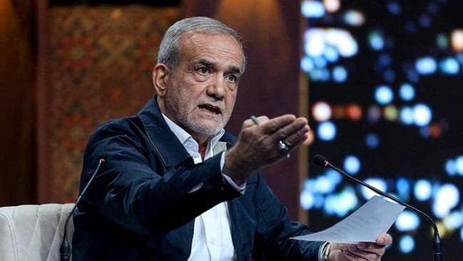 Presiden Iran Masoud Pezeshkian (dok. Morteza Fakhri Nezhad/IRIB/WANA via Reuters) Presiden Iran Masoud Pezeshkian (dok. Morteza Fakhri Nezhad/IRIB/WANA via Reuters)