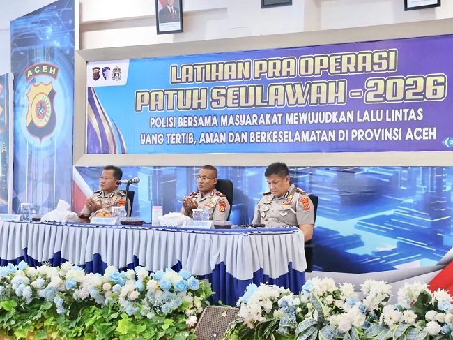 Wakapolda Aceh Buka Latpraops Patuh Seulawah 2026 /Humas Polri Wakapolda Aceh Buka Latpraops Patuh Seulawah 2026 /Humas Polri