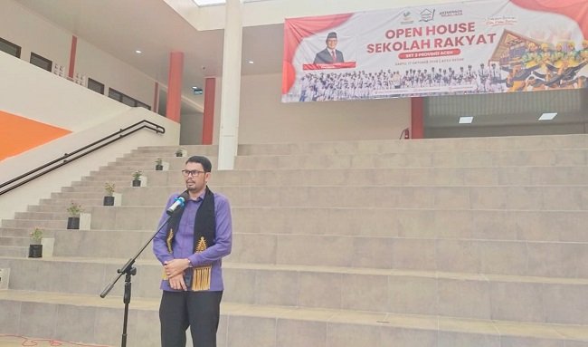Staf Ahli Bupati Aceh Besar Fata Muhammad, S.Pd.I., M.M., meninjau fasilitas SRT3 Provinsi Aceh di Gampong Tumbo, Kecamatan Kuta Malaka, Kabupaten Aceh Besar, Sabtu (17/10/2026). FOTO/MC ACEH BESAR Staf Ahli Bupati Aceh Besar Fata Muhammad, S.Pd.I., M.M., meninjau fasilitas SRT3 Provinsi Aceh di Gampong Tumbo, Kecamatan Kuta Malaka, Kabupaten Aceh Besar, Sabtu (17/10/2026). FOTO/MC ACEH BESAR