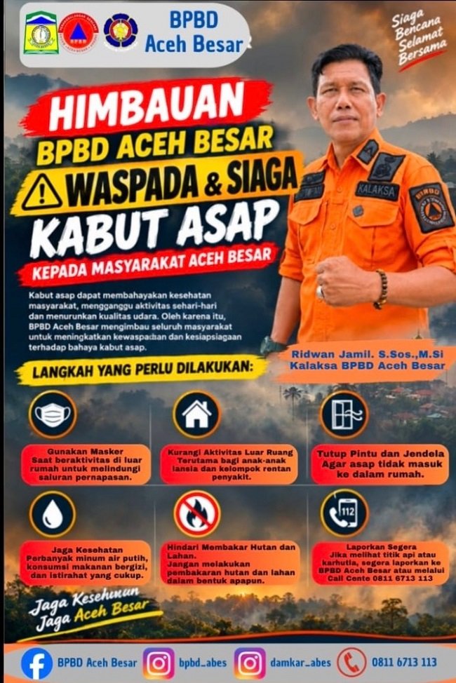 Kalaksa BPBD Aceh Besar, Ridwan Jamil, S.Sos., M.Si FOTO/ DOK MC ACEH BESAR Kalaksa BPBD Aceh Besar, Ridwan Jamil, S.Sos., M.Si FOTO/ DOK MC ACEH BESAR