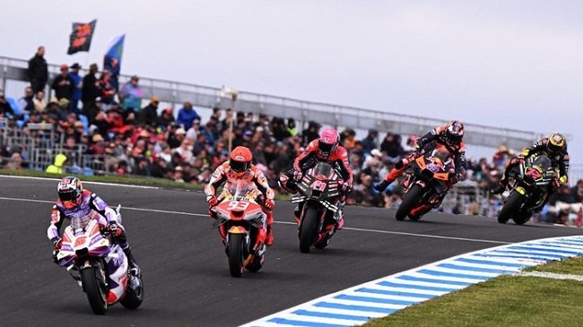 Seri MotoGP Australia di Phillip Island. Foto: AFP/WILLIAM WEST Seri MotoGP Australia di Phillip Island. Foto: AFP/WILLIAM WEST