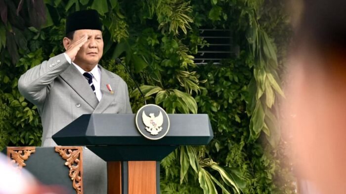 Presiden Prabowo Subianto memimpin upacara peringatan Hari Kesaktian Pancasila Tahun 2026 yang digelar di Monumen Pancasila Sakti, Lubang Buaya, Jakarta, Kamis (1/10/2026). Foto: BPMI Setpres