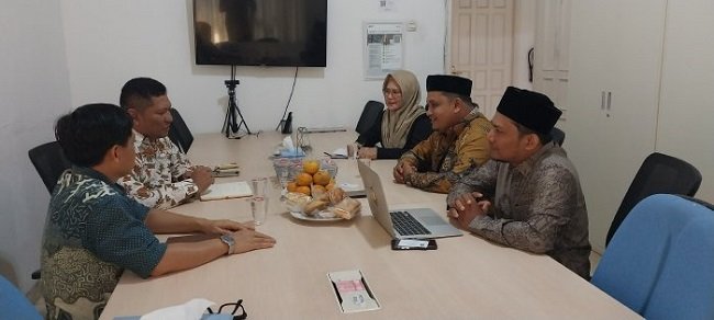 Suasana kunjungan kerja Baitul Mal Aceh Besar ke kantor Islamic Relief Indonesia, di Jakarta, Senin (12/10/2026). FOTO/ DOK BAITUL MAL ACEH BESAR